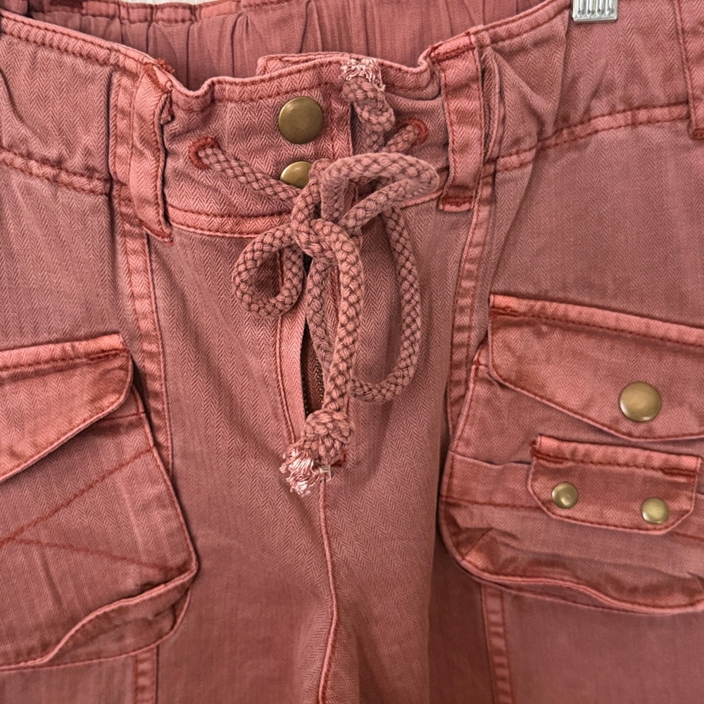 Rust Cargo Pants With Pockets - image 3